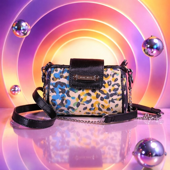 Nine West Handbags - Vintage 90's/Y2K Nine West Vibrant Leopard Crossbody Bag